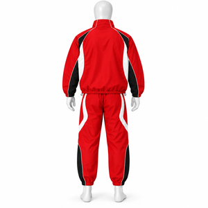 Ensemble de survêtement coupe-vent deux pièces respirant et imperméable en nylon 100 % personnalisé, coupe classique, fabriqué par AMSEC IND, en vente. - Product Image 2