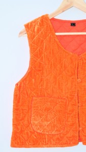 Gilet matelassé léger 100 % coton velours pour femme, sans manches, avec poche avant, élégant, pour superposer, cadeau, décontracté, motif floral - Product Image 6