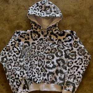 Sweat à capuche épais de haute qualité en coton 100% French Terry avec impression DTG et lavage Monkey Wash, fermeture éclair, pour homme - Product Image 1
