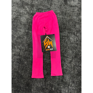 Pantalones Acampanados de Algodón Orgánico para Hombre con Logotipo Personalizado de Alta Calidad, Estampado Puff, Lavado Ácido, Estilo Casual y Holgado - Product Image 2