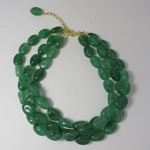 Handmade Resin Beauty Necklace Modern Art Resin Necklace Sparkle Resin Pendant Necklace Classic Resin Jewelry Necklace - Product Image 1