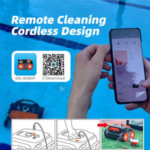 Limpiador Robótico Automático Inteligente para <span class=keywords><strong>Piscinas</strong></span>, de Alta Calidad, Ecológico, de Alta Eficiencia, con Mango Largo, 400 Minutos - Product Image 6