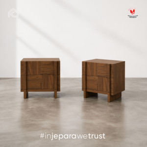 Timeless Solid Teak Wood Side Table Minimalist Bedside Cabinet High-<b>End</b> Bedroom Furniture Storage Nightstand Indonesia - Product Image 5