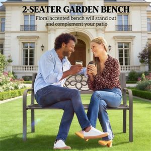 Fauteuil de jardin extérieur marron pour terrasse, véranda ou cour - Product Image 4