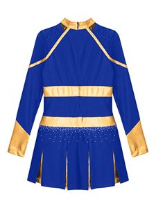 Uniformes de Porristas Personalizados de Alta Calidad con Estampado por Transferencia de Calor, Poliéster, con Pedrería, Servicio OEM, Ropa de Práctica - Product Image 5