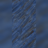 Carreaux muraux en céramique ignifugés de haute qualité, résistants à l'usure, 300x600mm, effet pierre veinée bleu foncé moderne, pour supermarchés et salles à manger