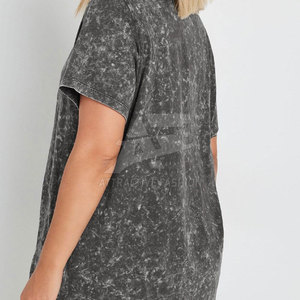 Colección de Ropa Urbana Moderna para Mujer, Camiseta con Lavado Ácido que Ofrece Moda Versátil y Comodidad Diaria, Camiseta con Lavado Ácido para Mujer - Product Image 4