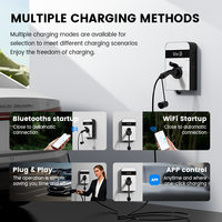 Station de recharge pour véhicules électriques domestiques 7 kW 22 kW Type 2 AC, boîtier mural sans fil avec application, RFID, OCPP, prise de charge EV, usine OEM