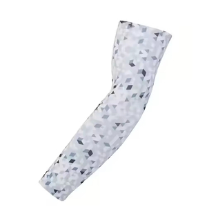 Custom Sweat Wicking Breathable UV Sun Protection Elastic Anti <b>Slip</b> Polyester <b>Nylon</b> Arm Sleeves Unisex Sports Running Cycling - Product Image 6