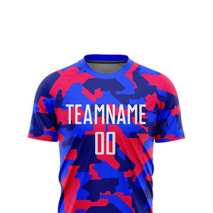 เสื้อฟุตบอลโพลีเอสเตอร์สั่งทำตามขนาดสำหรับผู้ใหญ่ / ชุดฟุตบอลสกรีนชื่อและหมายเลขตามสั่ง ราคาพิเศษ - Product Image 4