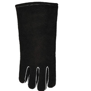Gants de soudage TIG en cuir de chèvre noir de qualité supérieure, nouveau design, logo personnalisé, résistants à l'huile et à l'eau - Product Image 2