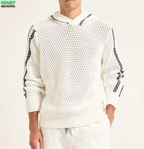 Custom Summer Y2K Air Mesh Zipper Hoodie 3D Breathable Casual Sport Streetwear Jacket Lightweight <b>Fishnet</b> High Quality Men's - Product Image 1