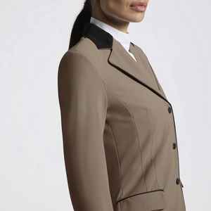 Vêtements d'équitation élégants, veste d'équitation respirante avec poches latérales, tissu extensible en coton et élasthanne - Product Image 5