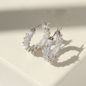 10K 14K 18K Yellow Gold Lab Grown Diamond <b>Stud</b> <b>Earrings</b> Iced Out Mens Womens Hoop <b>Earring</b> Unisex Certified Fine Jewelry - Product Image 5