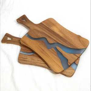 Tabla de Cortar de Madera Hecha a Mano en India, Tabla de Cortar de Primera Calidad, Bandeja para Servir Queso, Duradera, Esencial para la Cocina - Product Image 2