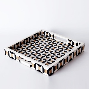 Bone Inlay Display <b>Tray</b> for <b>Perfume</b> Cosmetics and Accessories - Product Image 1