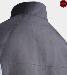 Chaqueta Softshell Cortavientos para Hombre, con Bloques de Color, Cuello Alto, Cierre de Cremallera, Ropa Deportiva para Exteriores, Chaqueta Impermeable para Otoño - Product Image 3
