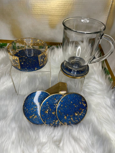 Posavasos Cuadrado de Resina Blanca con Núcleo de Latón, Clásico y Ecológico, Precio al por Mayor para Uso en Hogar, Hotel y Restaurante - Product Image 3