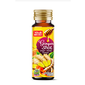 Bebidas de jengibre envasadas en botellas de vidrio de 50 ml, listas para beber, producción OEM/ODM de bebidas de jengibre de Vietnam con etiqueta privada. - Product Image 2