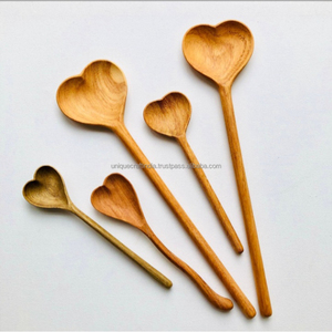 Unique Craft India Eco-Friendly 2-Piece Mango Wood Tablespoon <b>Set</b> Natural Wooden Dining Utensils <b>Hand</b> <b>Wash</b> Only - Product Image 4