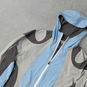Unisex Color Blocking Tracksuit Set Hooded Zipper Full Sleeve Lightweight Sporty Shorts Winter Quick Dry <b>Reflective</b> - Product Image 5