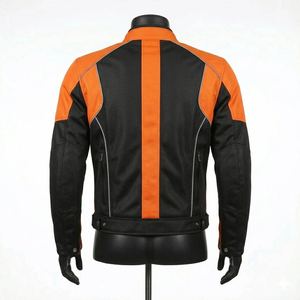 Men's Genuine Leather <b>Motorcycle</b> Riding <b>Jacket</b> Panels CE Armoured Racing Leather Motorbike <b>Jacket</b> For Men - Product Image 2
