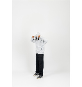 ชุดวอร์มผู้หญิงแบบมีฮู้ดกันลมสำหรับฤดูหนาว แบบกลับด้านได้ ไซส์พลัส ผลิตโดย OEM ผู้ผลิตชุดกีฬาลำลองแบบมีเชือกผูก สีพื้น - Product Image 3