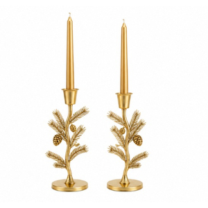 Candelabro de reno de aluminio chapado en oro de lujo, soporte de metal para velas con forma de ciervo para decoración de mesa navideña. - Product Image 5