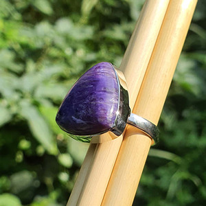 Haute qualité 925 argent Sterling trillion violet Moissanite lunette bague de réglage 14K plaqué or chaud populaire bijoux pour femmes - Product Image 2