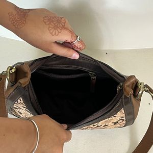 Luxury Designer Floral <b>Tooled</b> <b>Leather</b> Single Shoulder Bag High Quality Stylish Genuine <b>Leather</b> Bohemian Crossbody Saddle Purse - Product Image 6
