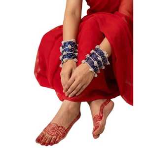 Customized Fabric Glass Kashmiri Chudiyan <b>Sets</b> Elegant Style Latest Festive Eid & Party Wear <b>Bangle</b> Churian For Girls - Product Image 1