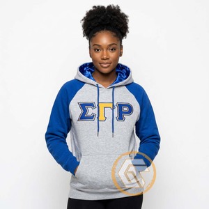 Sweat à capuche court personnalisé en molleton de coton brodé Sigma Gamma Rho, vêtement grec décontracté de haute qualité pour femmes - Product Image 4
