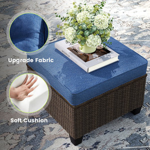 Groupe de sièges de canapé en rotin extérieur 7 pièces pour ensembles de jardin - Product Image 5