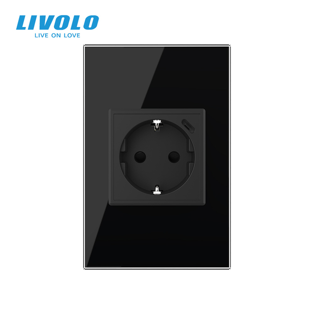 LIVOLO US Standard 78*119mm  16A EU Socket with Type C USB-C 18W Wall Power Socket