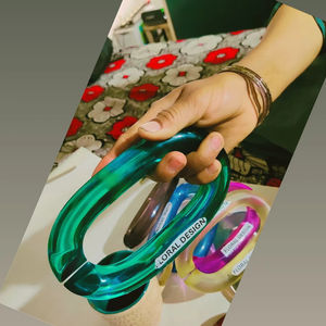 Cadena decorativa de resina para colgar en la pared, cadena epoxi decorativa para pared, cadena de eslabones con forma de ángel y búho, artesanías de resina. - Product Image 6