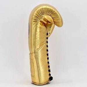 Gants de boxe en cuir de vachette véritable de qualité supérieure, sans boxe il n'y a pas de vie, gants de boxe personnalisés dorés - Product Image 5