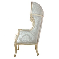 Chaise à baldaquin en bois chaise de ballon rembourrée chaise latérale Antique pour meubles de salon meubles d'hôtel meubles d'extérieur