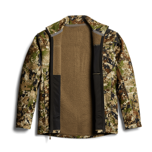 Veste softshell camouflage pour homme, fermeture éclair intégrale, respirante, anti-humidité, coupe-vent, vêtements de chasse d'hiver pour l'extérieur, polyester - Product Image 2