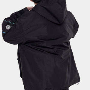 Men's Techwear Tactical <b>Jacket</b> Waterproof Windbreaker Streetwear Cyberpunk Cargo Utility Hooded Coat Hip Hop Urban Outerwear - Product Image 5