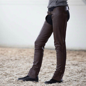 Men's Custom Made Breathable Leather Full Western <b>Chaps</b> Adult Size Custom Design Color Luxury Horse <b>Riding</b> Equestrian <b>Chaps</b> - Product Image 6