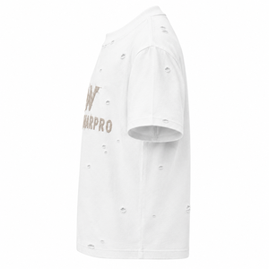 Camiseta de Algodón Bordada de Lujo con Efecto Desgastado – Estilo Urbano Oversize con Bordado Premium, Moda Urbana, Algodón Pesado V - Product Image 4