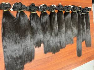 Grande commande de perruques en cheveux naturels lisses Remy, magnifiques extensions de cheveux humains bruts du Vietnam avec cuticules alignées - Product Image 2