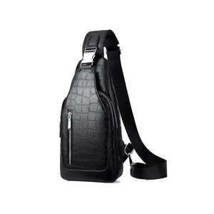 Green Leather <b>Backpack</b> Embossed Design Front Pocket Adjustable Straps 80g Fabric <b>Weight</b> Plain Dyed Customize Brand - Product Image 1