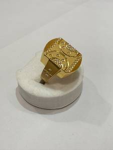 Wholesale Gold Plated Brass Men’s Pattern <b>Statement</b> <b>Ring</b> Bold Fashion Jewelry Gift Handmade Bulk Product - Product Image 1