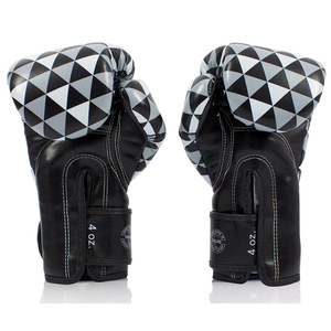 Nouveaux gants de sparring professionnels Fairtex sur mesure, noirs, en cuir de vachette véritable, équipement de combat Muay Thai, poignées. - Product Image 4