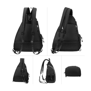 Top Trending Customizable Neoprene Sports <b>Backpack</b> with Pickleball Tennis Racket Storage for Gym Use Features Customizable Logo - Product Image 3