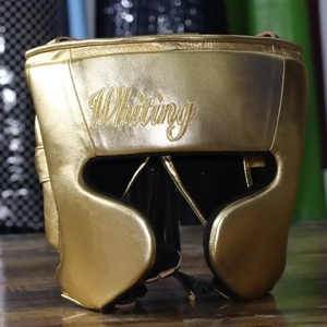 Casco de Boxeo Unisex de Cuero Vacuno Genuino Profesional con Diseño de Equipo y Logotipo Personalizado Bordado, Empaque Personalizado, Nuevo - Product Image 4