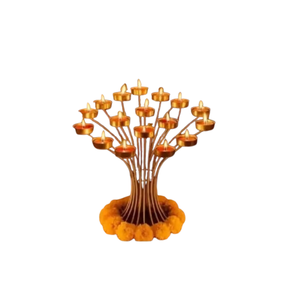Lámpara de Araña Hecha a Mano de Metal Dorado Ecológica, Decoración para el Hogar, Actividades Religiosas, Navidad, Lujo - Product Image 4
