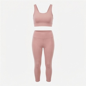 Ensemble de yoga deux pièces pour femmes, extensible dans quatre directions, élégant, nouveau, vêtements de sport, vêtements de fitness, vêtements d'exercice - Product Image 1