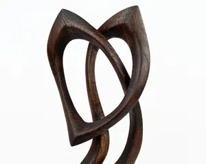 Cadeau de la Saint-Valentin, cadeau d'amour, sculpture en forme de cœur avec gravure, figurine personnalisée, décoration moderne pour la maison, cadeau - Product Image 3